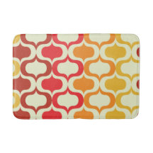 Ombre Retro Ogee in Orange, Tangerine und Rot