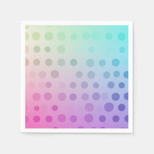 Ombre Rosa, Blau und Lila Punkt Servietten