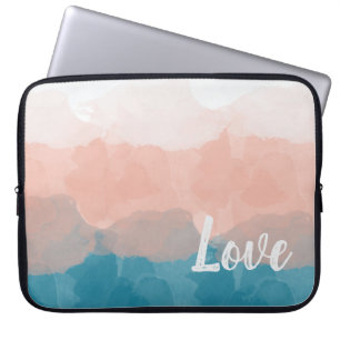 Ombre Rosa und Blau Liebe Graceful Gradient Laptopschutzhülle