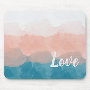 Ombre Rosa und Blau Liebe Graceful Gradient Mousepad