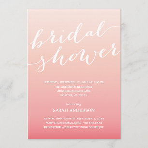OMBRE SHOWER   BRIDAL SHOWER EINLADUNG