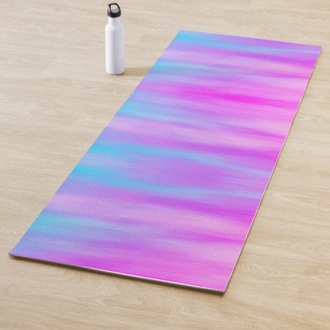 Ombre Soft Blended Lila Pink Sky Blues Yogamatte (Beispiel)