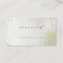 Ombre Spring Green Gold reserviert SitzHochzeit Platzkarte
