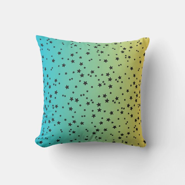 Ombre & Stars Kissen (Vorderseite)