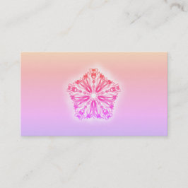 *~* Ombre Stern-Mandala-Rosa-Pfirsich-Lavendel Visitenkarte
