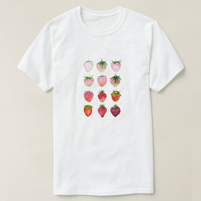 Ombré Strawberries T-Shirt (Design vorne)