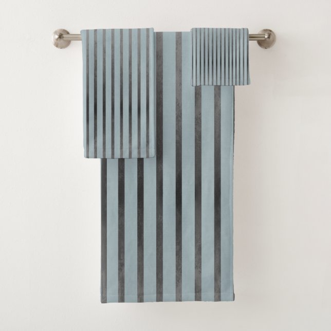 Ombre Stripes Muster Badhandtuch Set (Insitu)