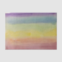 Ombre Stripes Rainbow LGBTQIA Watercolor Geschenkw Seidenpapier