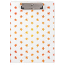 Ombre Sunburst Dot Clipboard - L