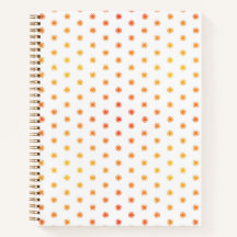 Ombre Sunburst Dot Notizbuch - S