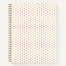 Ombre Sunburst Dot Notizbuch - XS