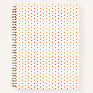 Ombre Sunburst Dot Notizbuch - XS
