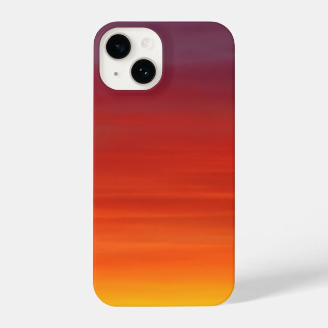 Ombre Sunset Abstract Art Phone Case iPhone 14 iPhone Hülle (Rückseite)