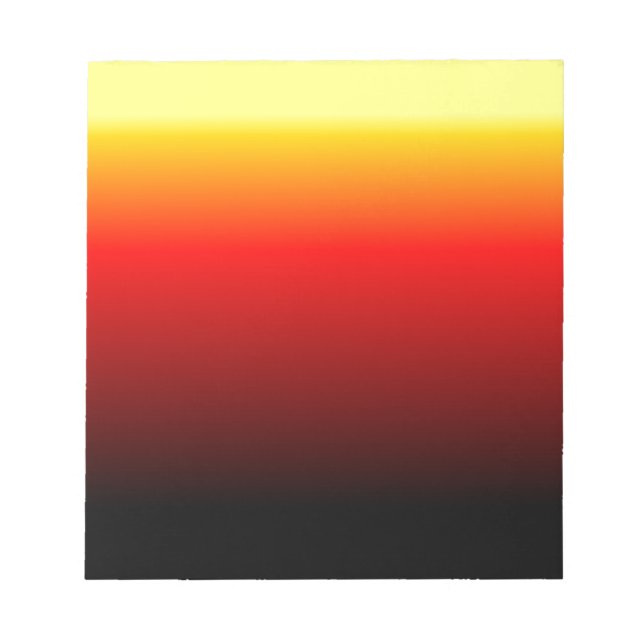 Ombre Sunset Notizblock (Vorderseite)