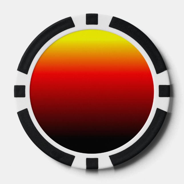 Ombre Sunset Pokerchips (Vorderseite)