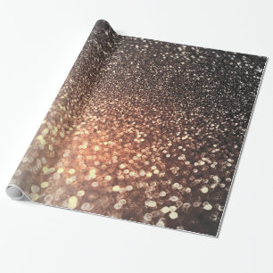 Ombre terracotta Kupfer funkelig glänzend Glitzer Geschenkpapier