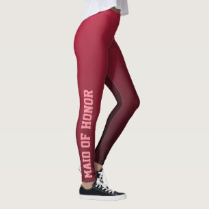 Ombre Trauzeugin Burgundy Leggings