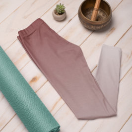 Ombre Trend Color Mahogany Brown - Pastel Leggings