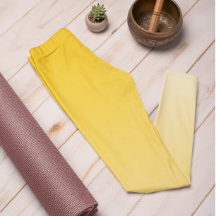 Ombre Trend Color Sunburst Yellow Pastel Leggings