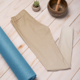 Ombre Trend Color Warm Beige - Pastellfarben Leggi Leggings
