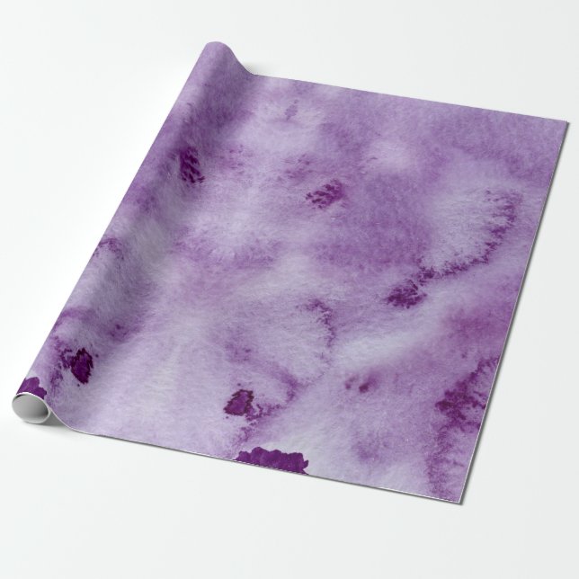 Ombre Ultra Violet Wasserfarbmuster Geschenkpapier (Ungerollt)