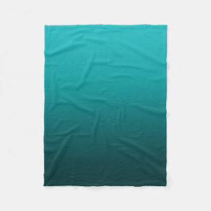 Ombre verblassen aquamarines fleecedecke