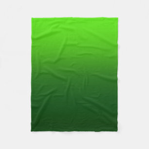 Ombre verblassen Grün Fleecedecke