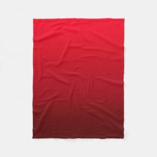 Ombre verblassen Rot Fleecedecke