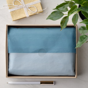 Ombre-Verlaufs-Dip-Dye Ozeanblau   Seidenpapier