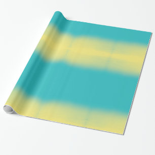 Ombre Watercolor-Beschaffenheit - aquamarines Geschenkpapier