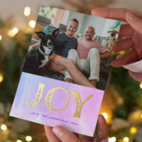 OMBRE WATERCOLOR GOLD JOY Christmas Foto