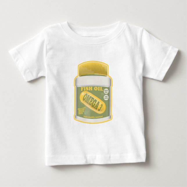 Omega 3 Fischöl Baby T-shirt (Vorderseite)