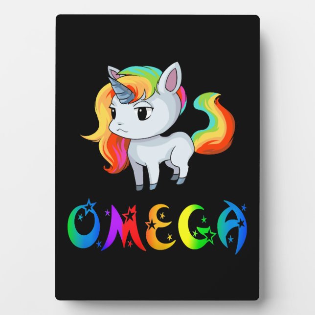 Omega Einhorn Fotoplatte (Vorderseite)