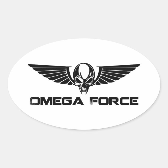 Omega Force Logo-Aufkleber Ovaler Aufkleber (Vorderseite)