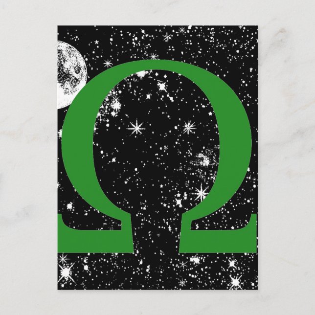 Omega Postkarte (Vorderseite)