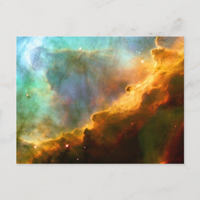 Omega Swan Nebula Hubble Space Postkarte (Vorderseite)
