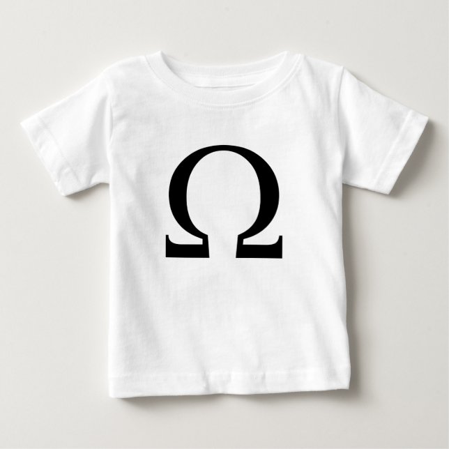 Omega-Symbol Baby T-shirt (Vorderseite)