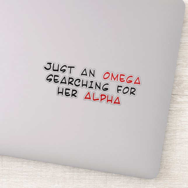 Omegaverse Aufkleber (Detail)