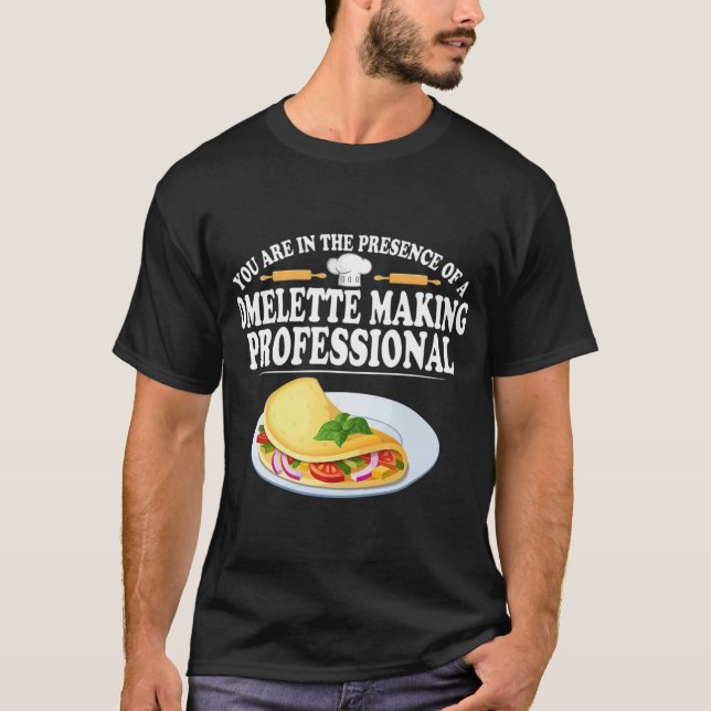 Omelet Berufliches Eiergebäck Frühstücksgeschenk T-Shirt (Vorderseite)