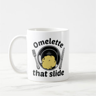 Omelet, die Folie Kaffeetasse