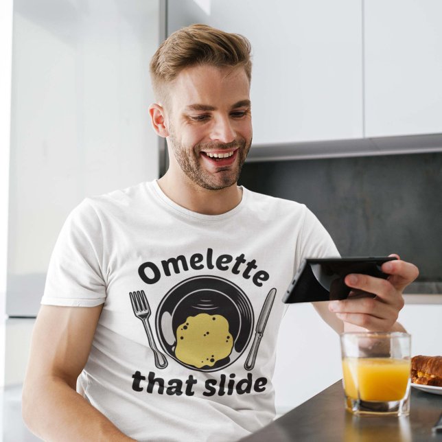 Omelet, die Folie T-Shirt (funny breakfast omelette shirt)