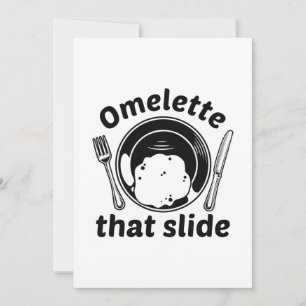 Omelett die rutscht dankeskarte