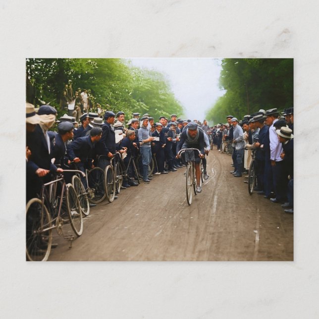 Omer Beaugendre Henri Cornet Tour de France 1908 Postkarte (Vorderseite)