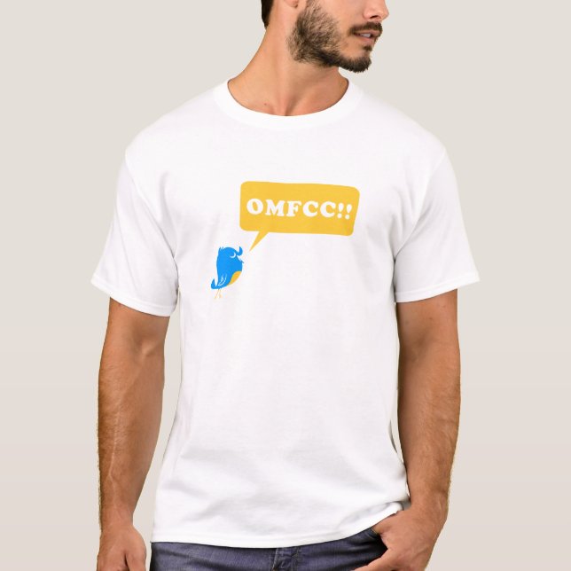 OMFCC!! weißer Entwurf des Shirts (Vorderseite)