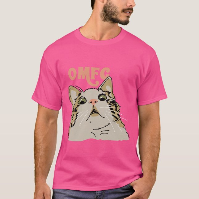 OMFG Überraschte Katze T-Shirt (Vorderseite)