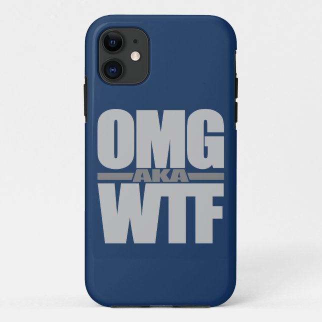 OMG aka WTF iPhone Gehäuse Case-Mate iPhone Hülle (Rückseite)
