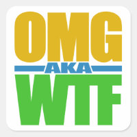 OMG aka WTF Sonderaufkleber