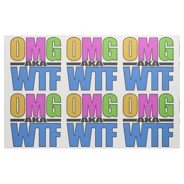 OMG aka WTF Zollgewebe Stoff (Yard (91,4 cm))