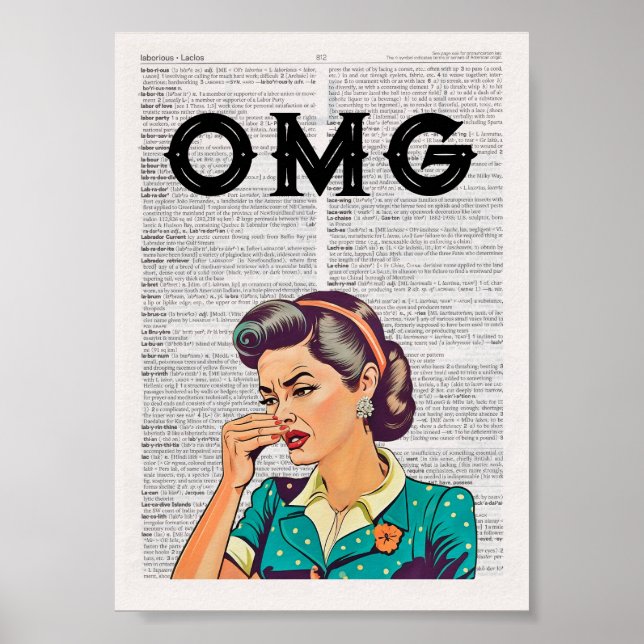 OMG Bad ART - Spaß Poster (Vorne)
