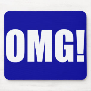 OMG! Blaue Mausunterlage (dunkel) Mousepad